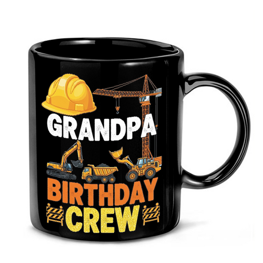 Construction Grandpa Birthday Mug