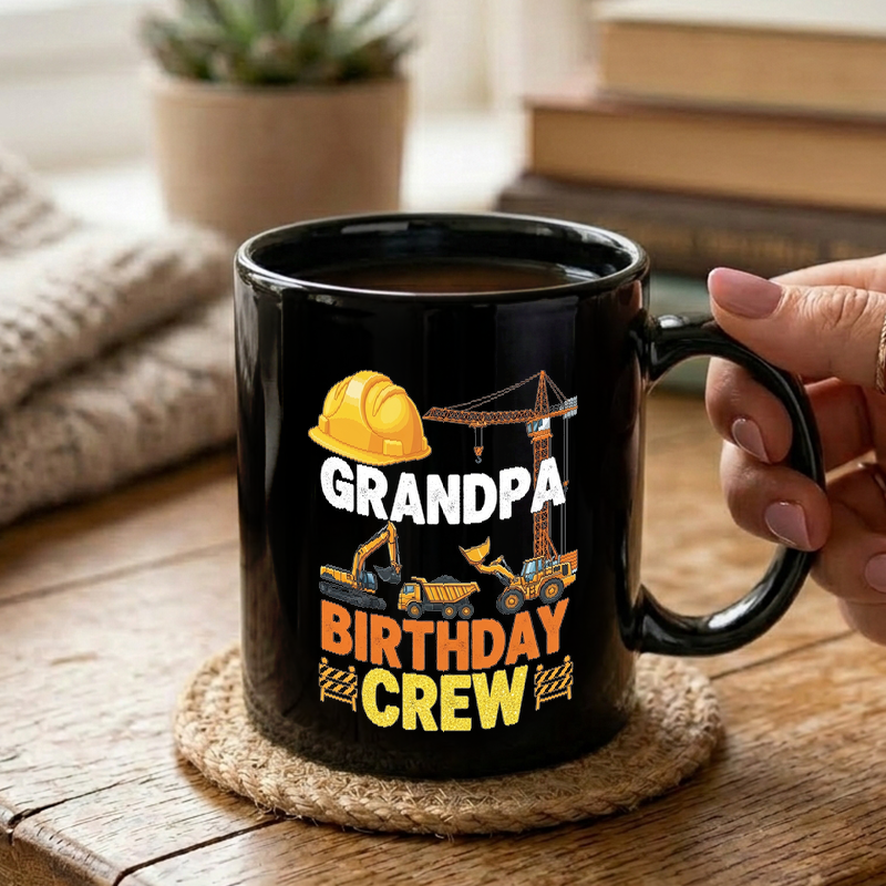 Construction Grandpa Birthday Mug