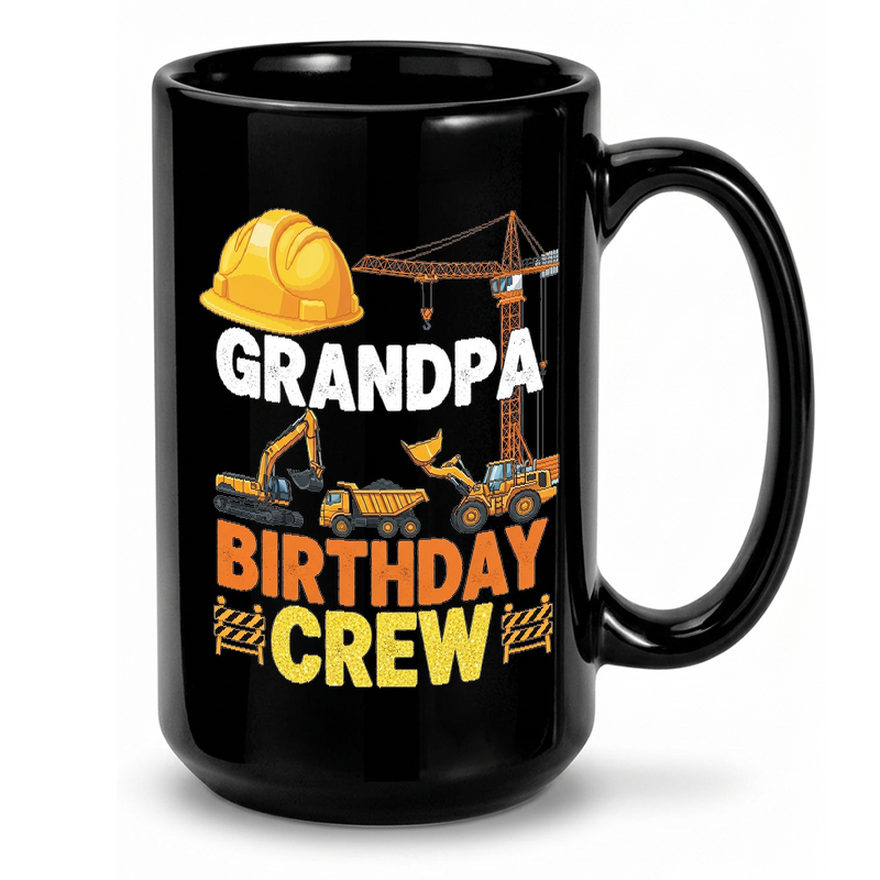 Construction Grandpa Birthday Mug