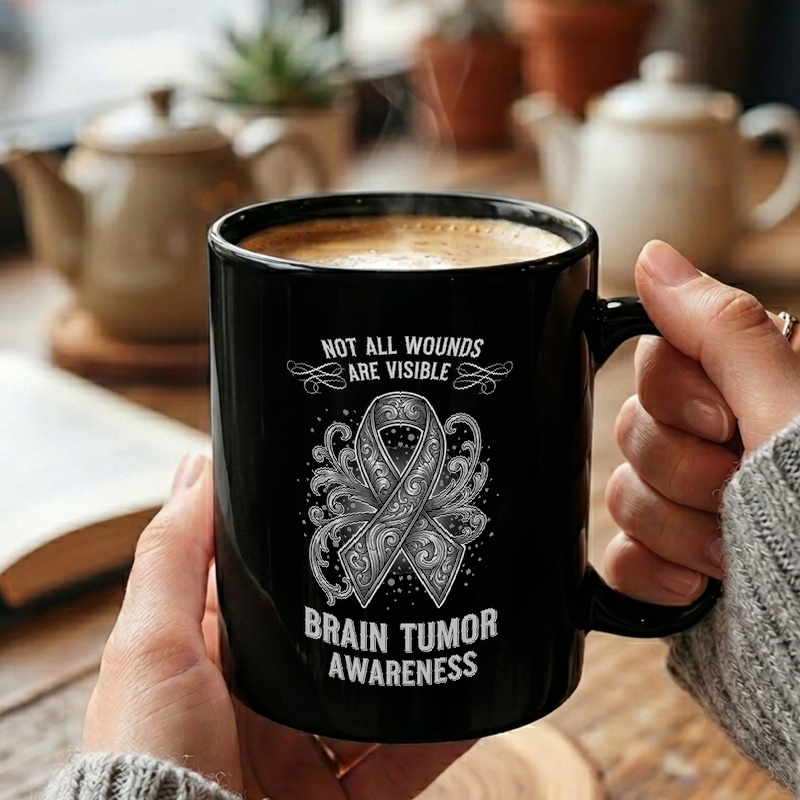 Brain Tumor Awareness Ribbon Mug