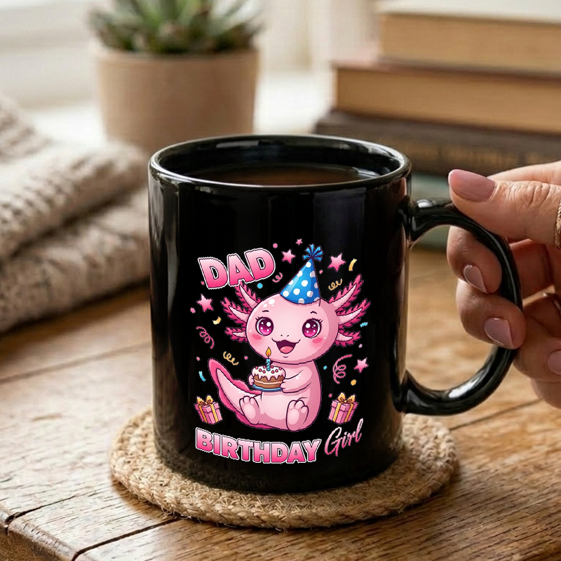 Cute Axolotl Birthday Design Mug