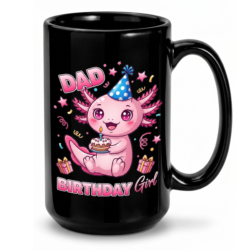 Cute Axolotl Birthday Design Mug