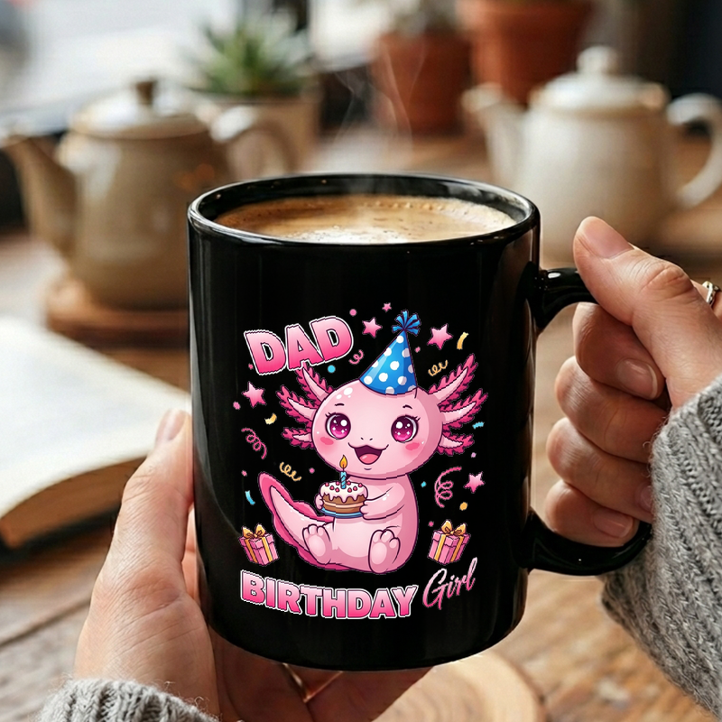Cute Axolotl Birthday Design Mug