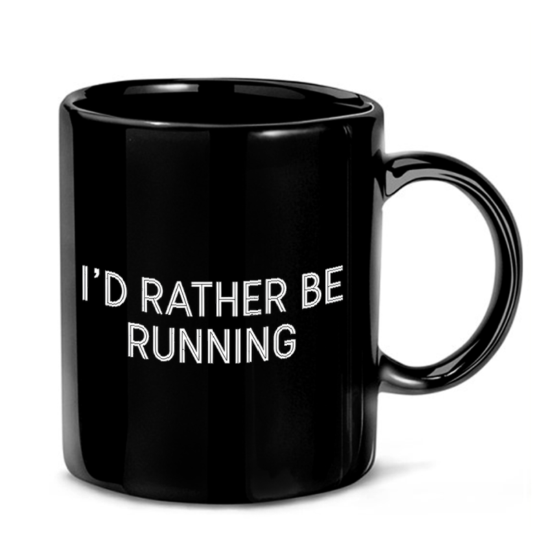 Running Quote - Minimalist Text Mug