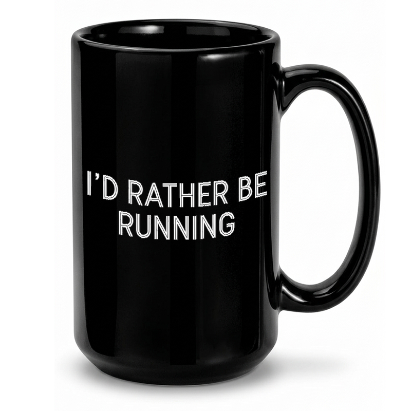 Running Quote - Minimalist Text Mug