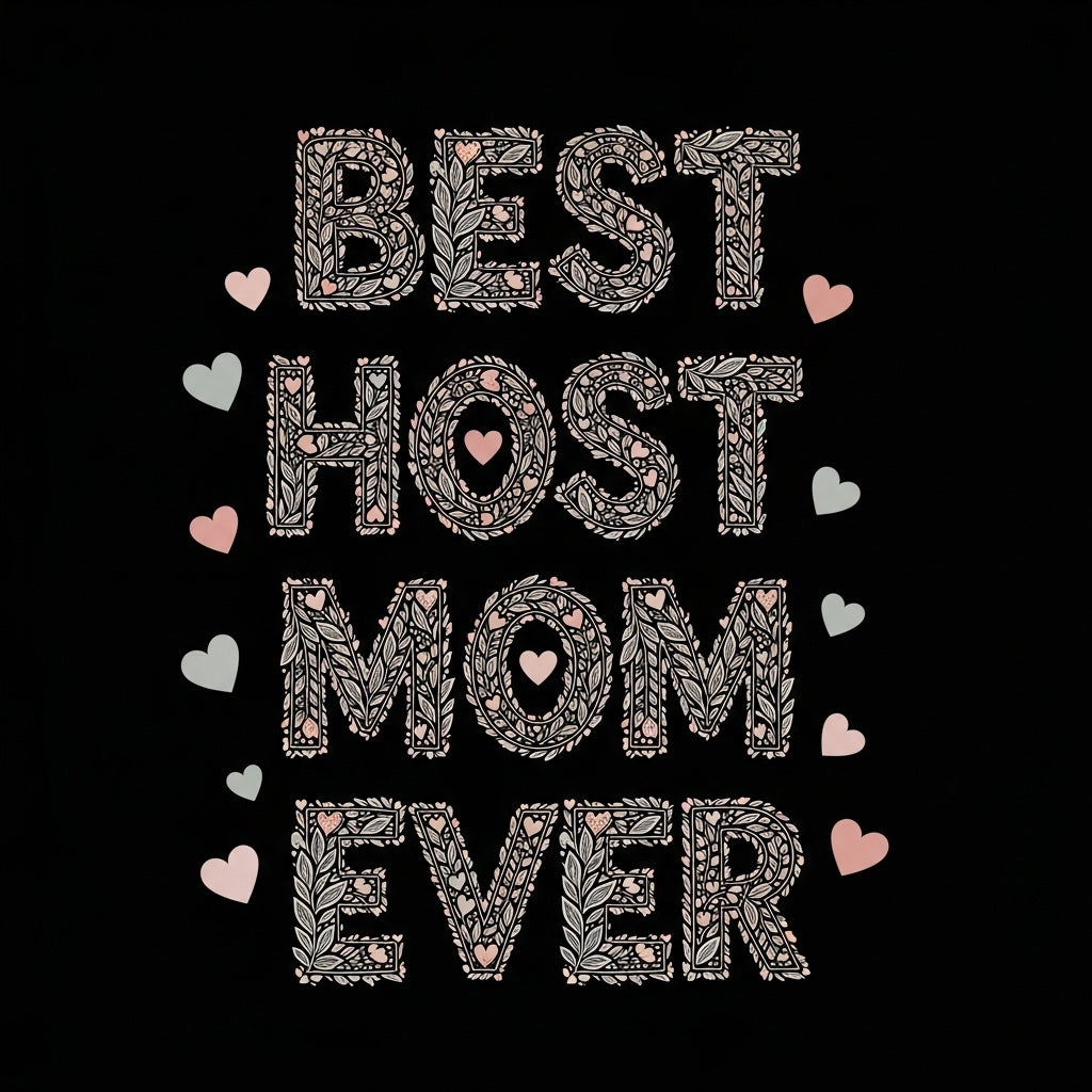 Floral Host Mom Design Mug