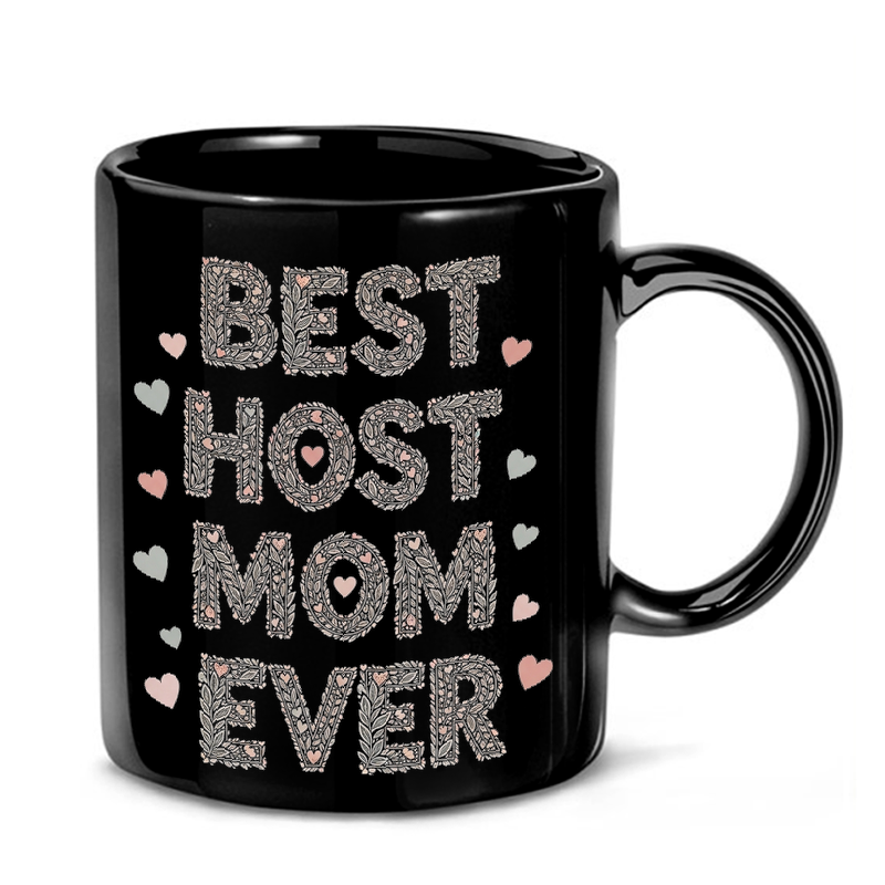 Floral Host Mom Design Mug