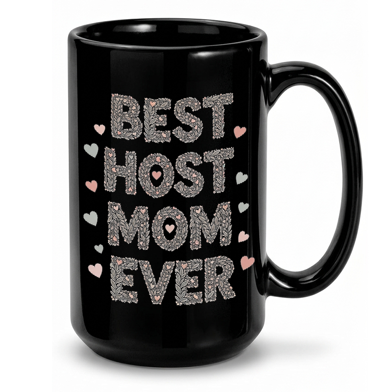 Floral Host Mom Design Mug