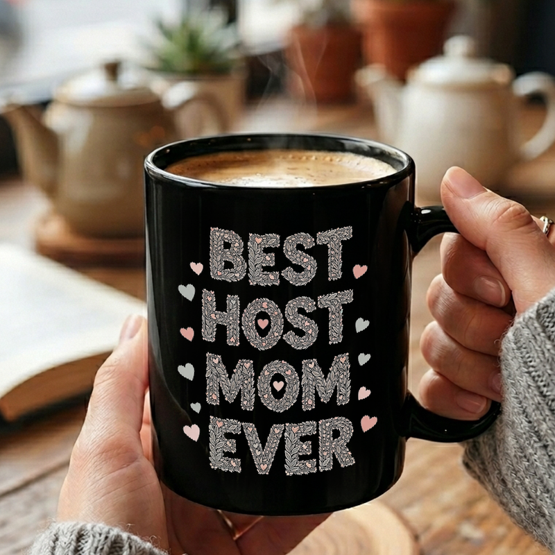 Floral Host Mom Design Mug