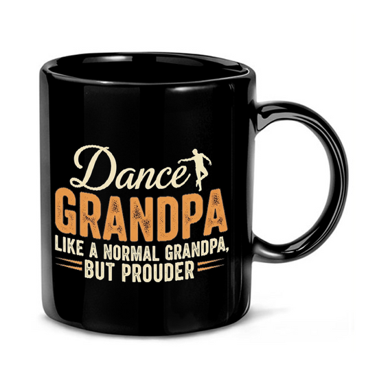 Dancing Grandpa Typography Mug