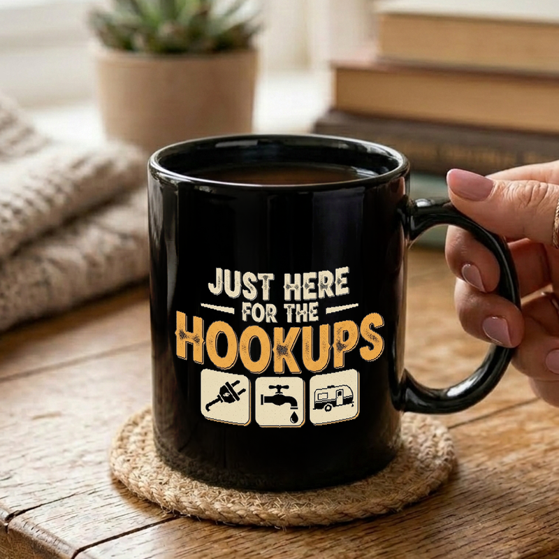 RV Hookups Funny Design Mug