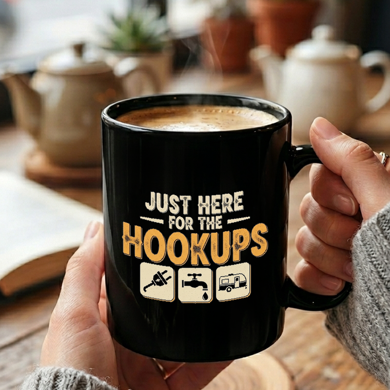 RV Hookups Funny Design Mug