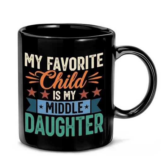 Favorite Child Vintage Text Mug
