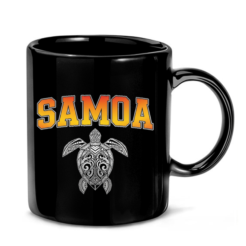 Samoan Tribal Turtle Art Mug