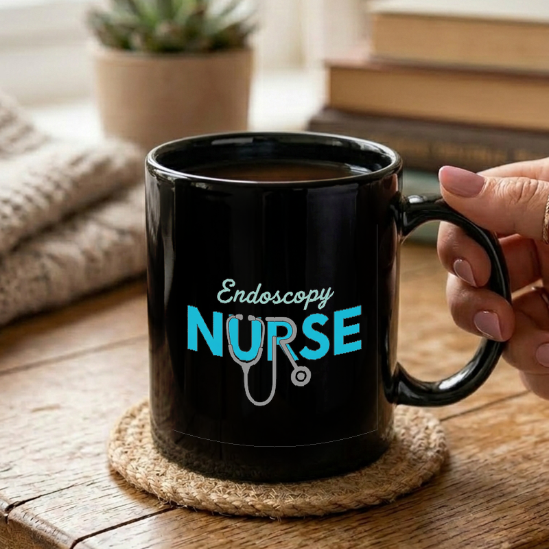 Endoscopy Nurse Typography Mug