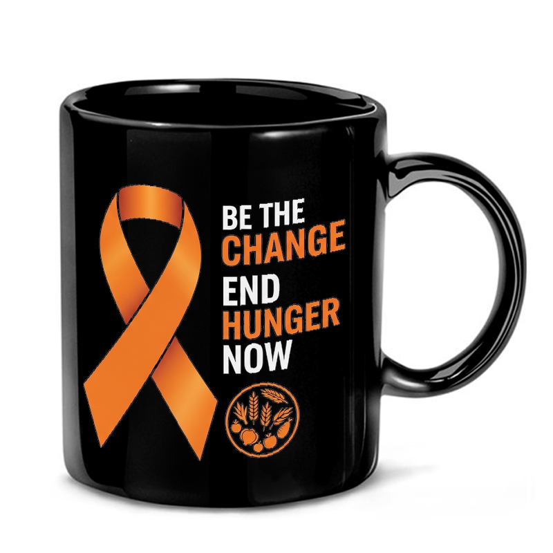 End Hunger Awareness Ribbon Mug