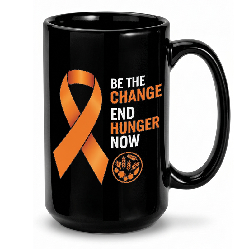 End Hunger Awareness Ribbon Mug