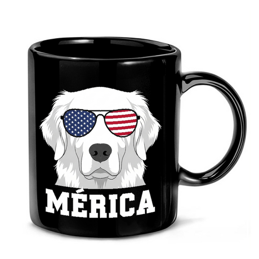 Patriotic Golden Retriever Mug