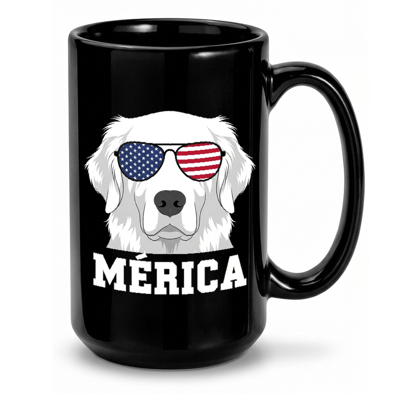 Patriotic Golden Retriever Mug