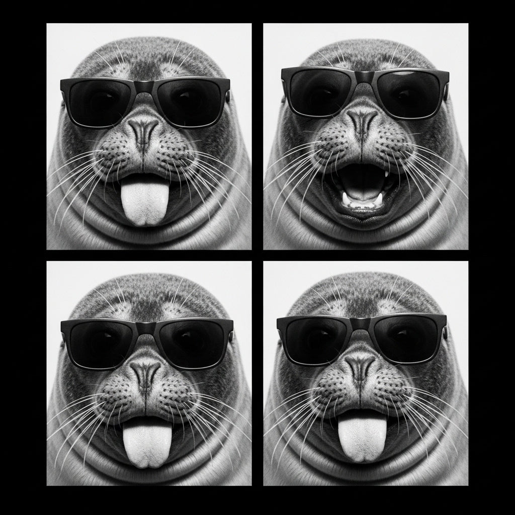 Seal Photo Booth Sunglasses Mug