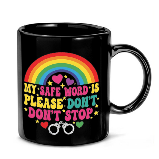 Safe Word Funny Illustration Mug