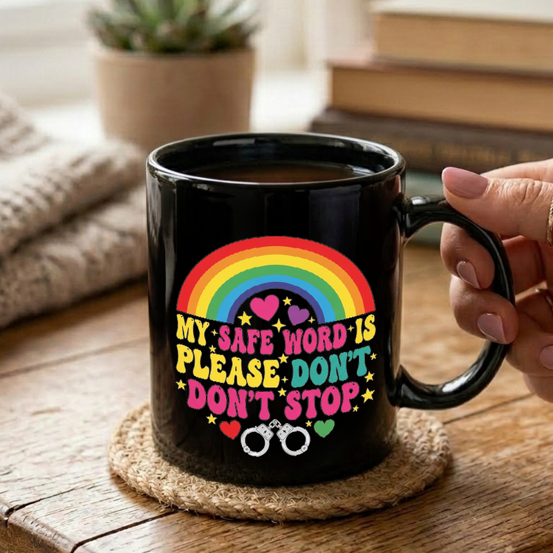 Safe Word Funny Illustration Mug