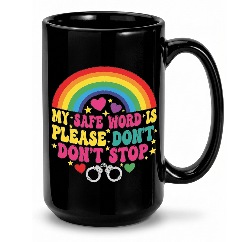 Safe Word Funny Illustration Mug