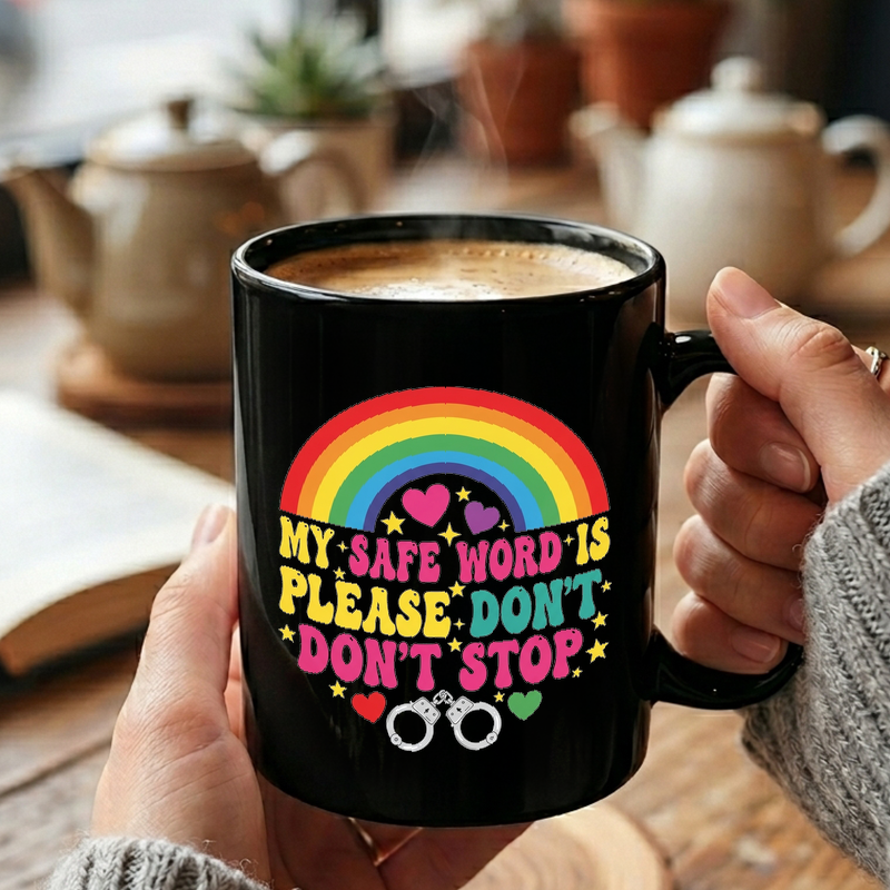 Safe Word Funny Illustration Mug