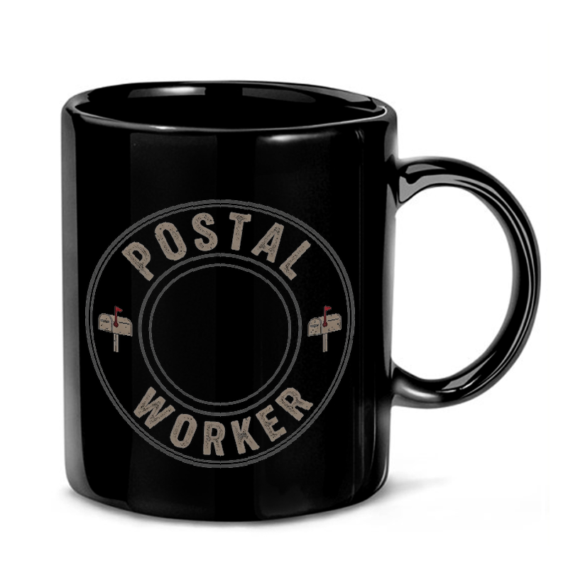 Vintage Postal Worker Stamp Mug