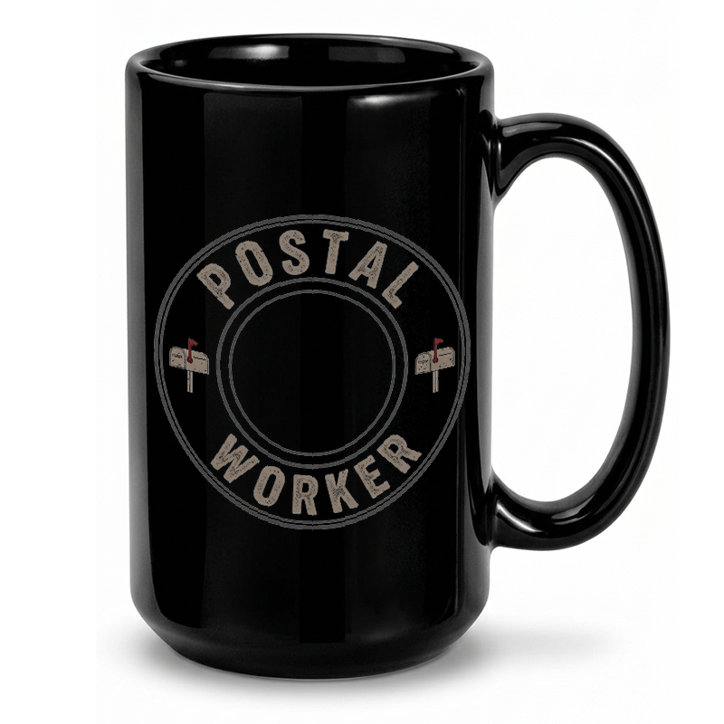 Vintage Postal Worker Stamp Mug