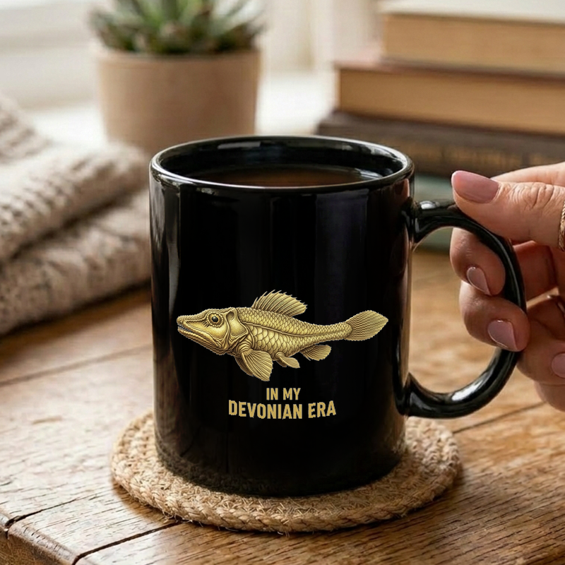 Devonian Era Tiktaalik Fossil Mug
