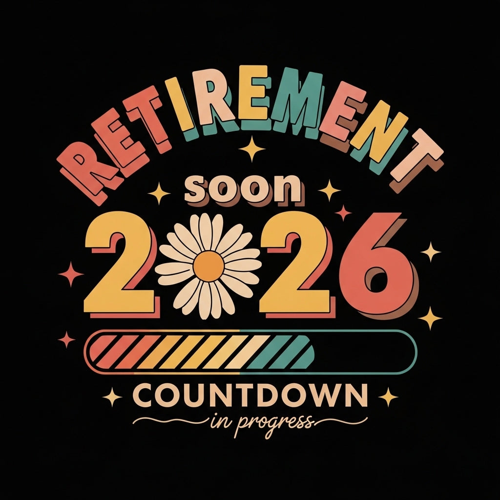 Retro Retirement Countdown Design Mug