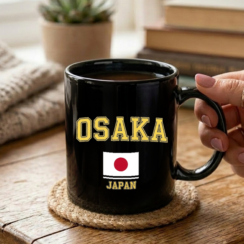 Vintage Osaka Japan Graphic Mug