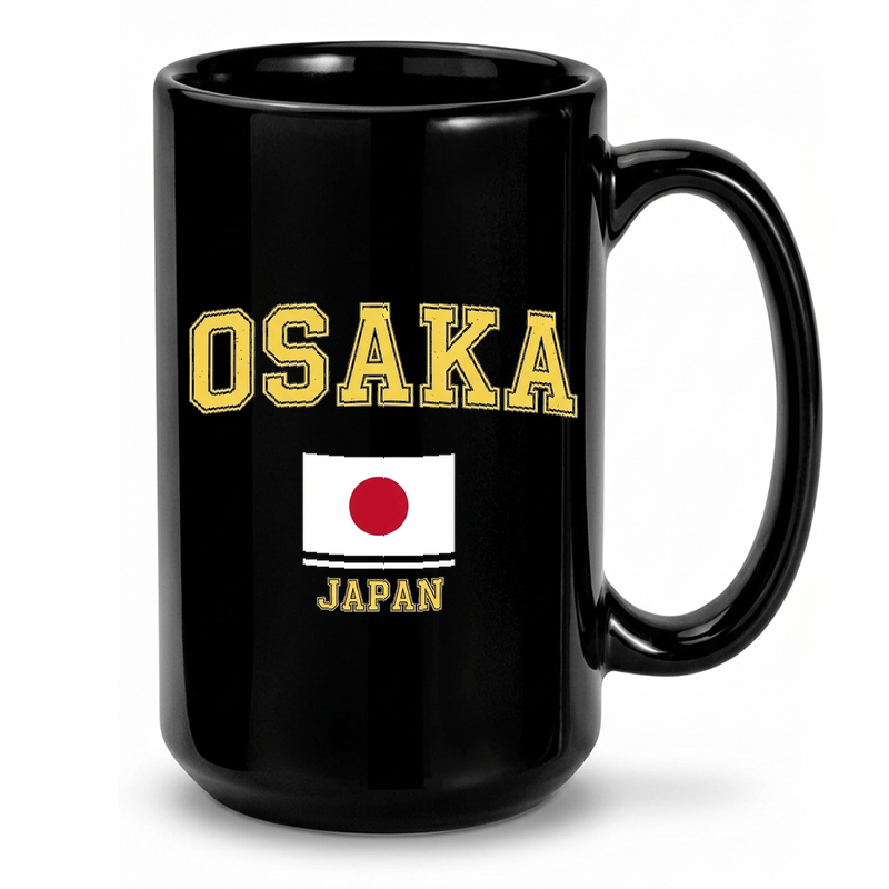 Vintage Osaka Japan Graphic Mug