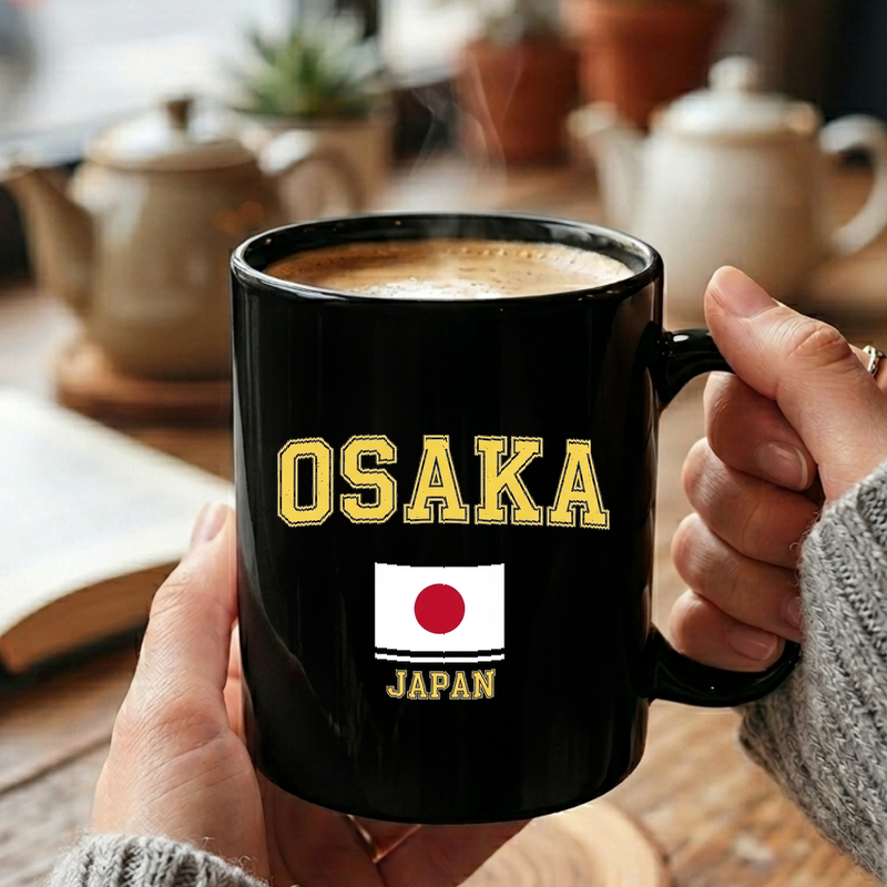 Vintage Osaka Japan Graphic Mug