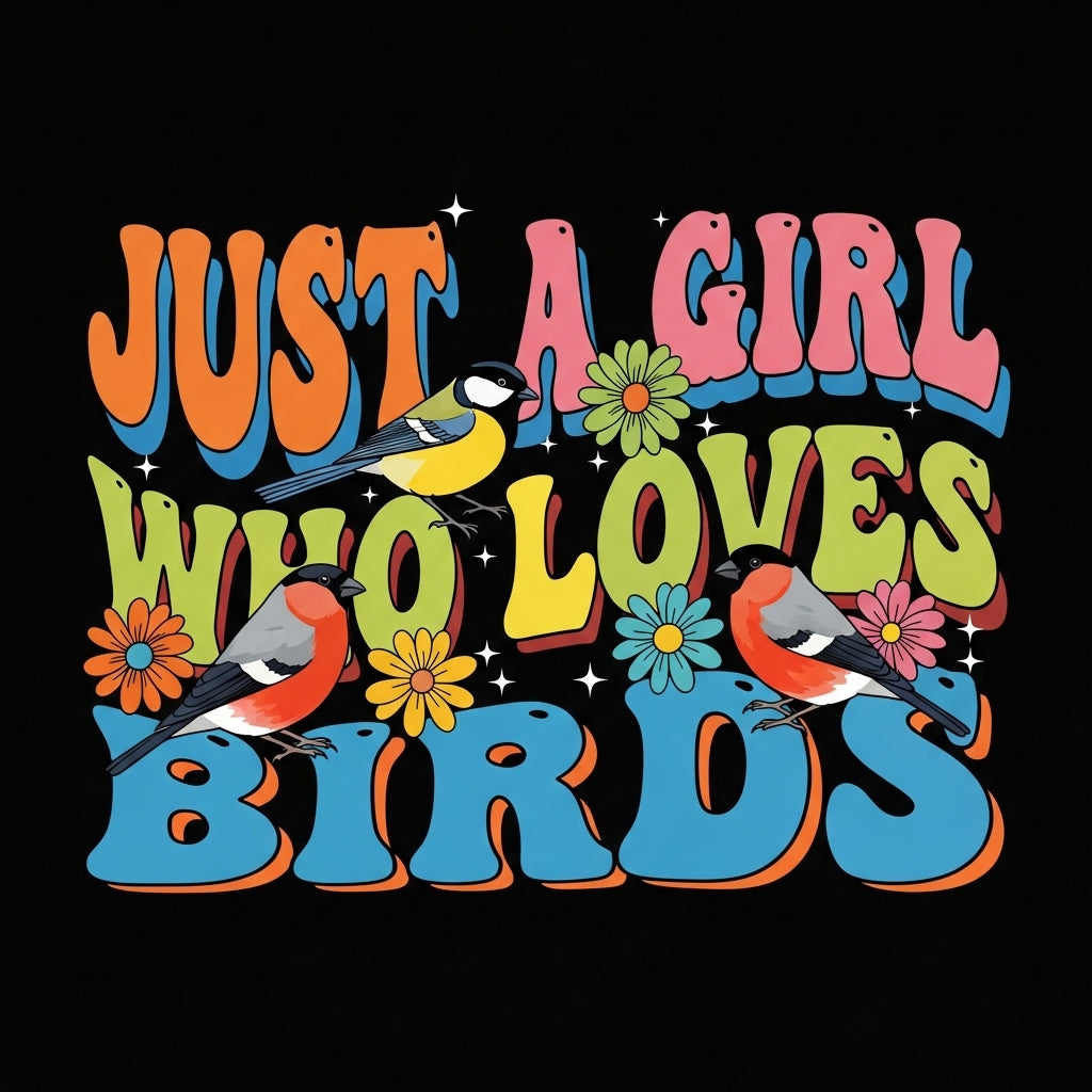 Retro Bird Lover Typography Mug