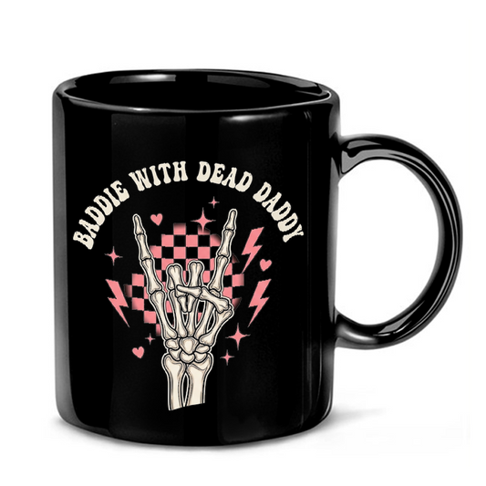 Skeletal Hand Rock On Mug