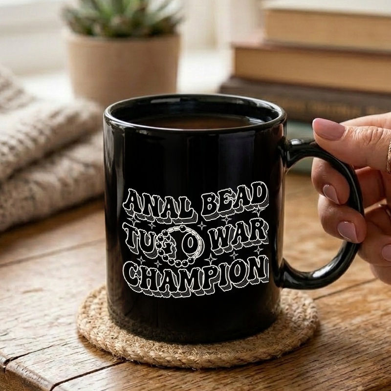 Anal Bead Tug o War Mug