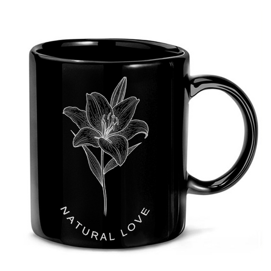 Lily Flower & Scripture Art Mug