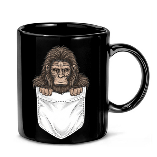 Playful Bigfoot Pocket Design Mug