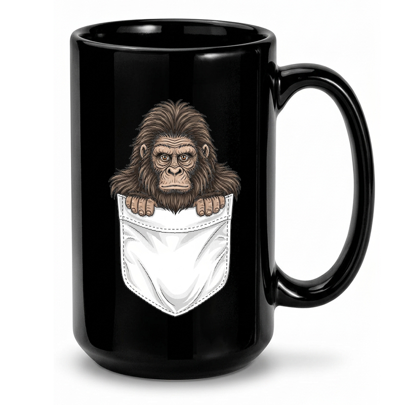 Playful Bigfoot Pocket Design Mug