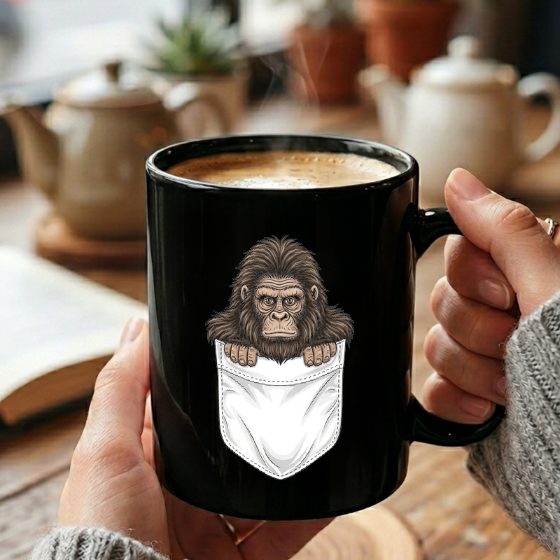 Playful Bigfoot Pocket Design Mug