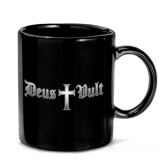 Deus Vult Jerusalem Cross Mug