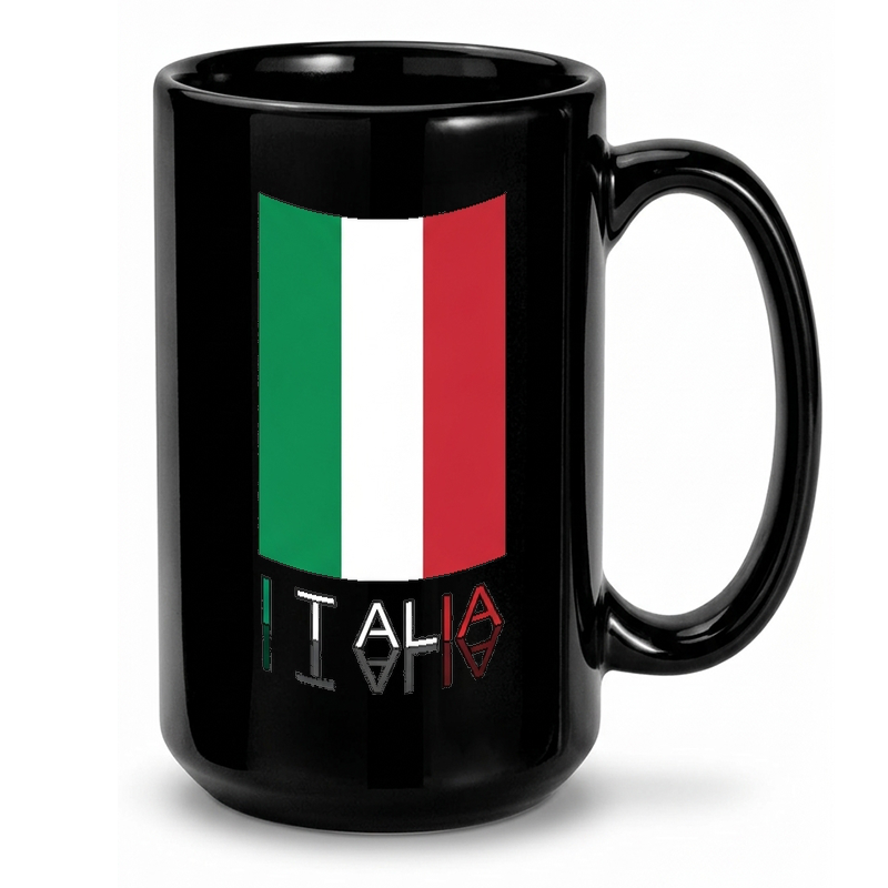 Italian Flag Typography Mug