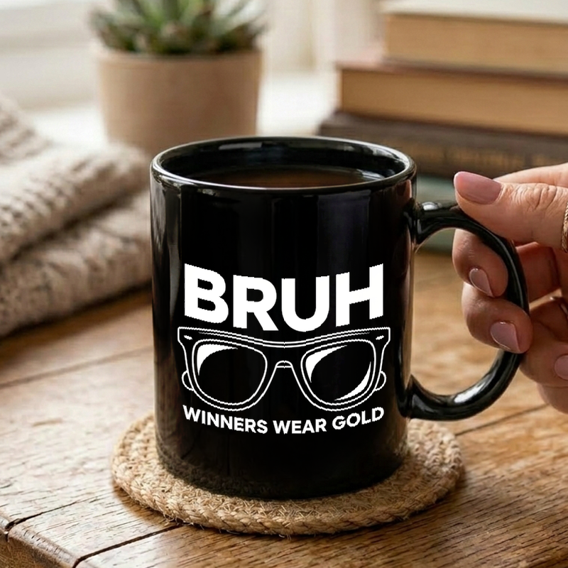 Bruh Winners Wear Gold Mug