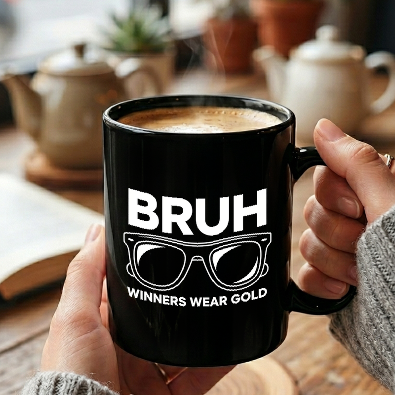 Bruh Winners Wear Gold Mug