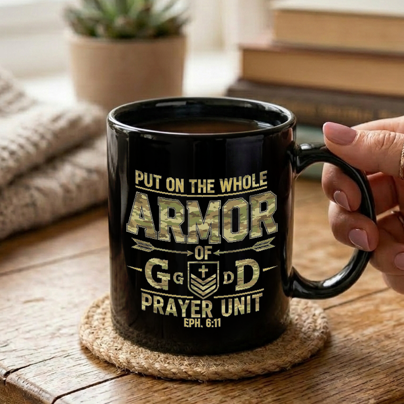 Camouflage Armor of God Mug