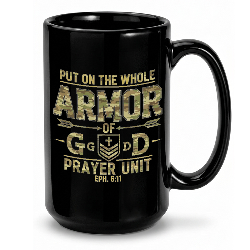 Camouflage Armor of God Mug