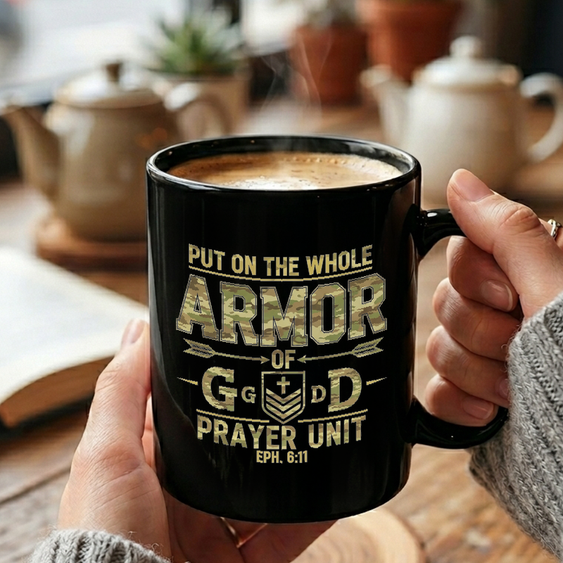 Camouflage Armor of God Mug