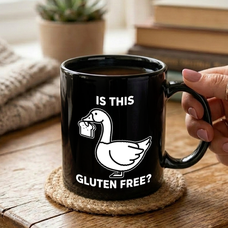 Goose Gluten Free Question Mug